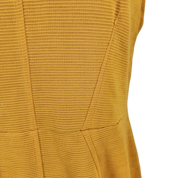 NEW Closet London Yellow Pleated Sleeve Pencil Sheath Dress Size Medium NWT! - Picture 6 of 12